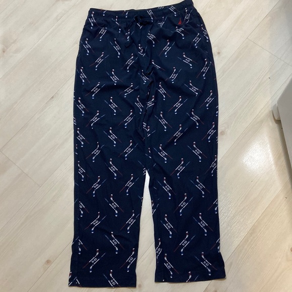 NAUTICA Men’s M sleep/PJ pants. Hockey stick logo. - Picture 1 of 5